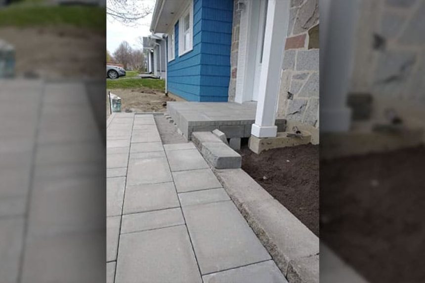 Réalisation de pavé et paysagement.