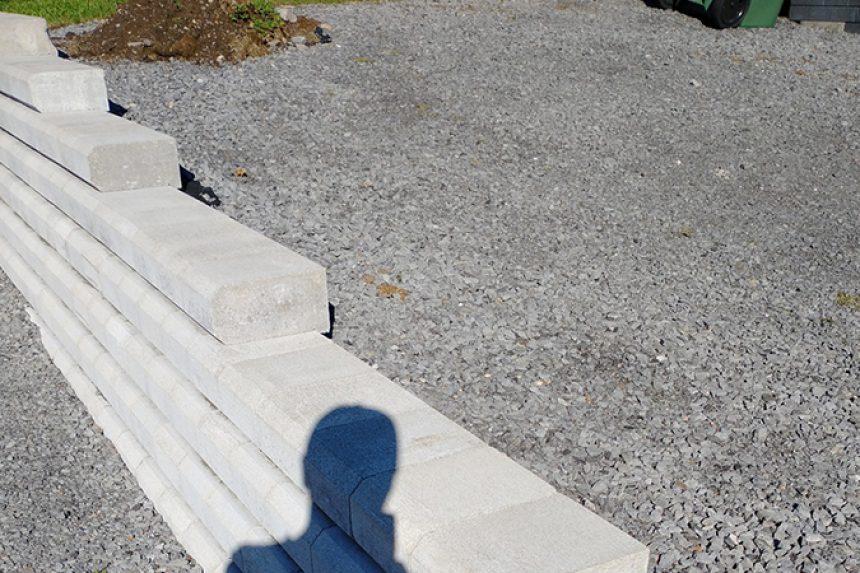 Réalisation de pavé et paysagement.
